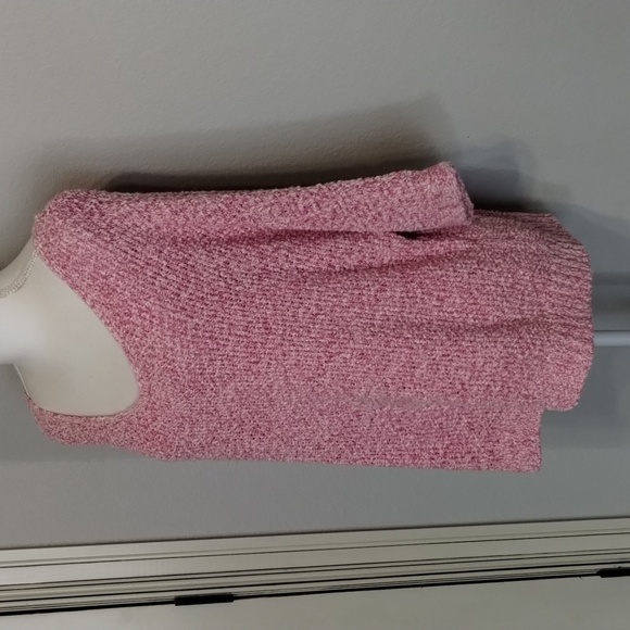 Chico's sweater raspberry pink and white dolman style size 3 XL 16 - Picture 3 of 10
